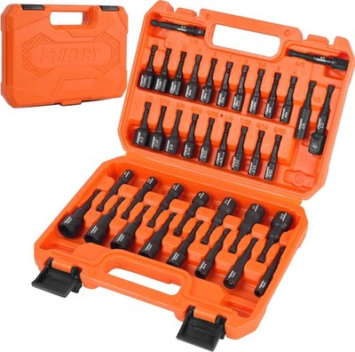 WORKPRO 39-Piece Magnetic Nut Driver Set, Impact Drill Driver Bit 1/4'' Hex Shank