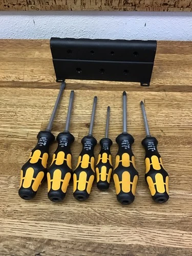 Wera 932/ S/6 Kraftform Chiseldriver Screwdriver Set With Rack 05018283001