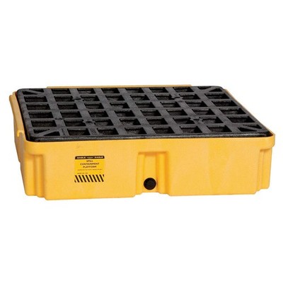 EAGLE 1633D Spill Platform,w/Drain,15 gal.,1 Drum 35U064