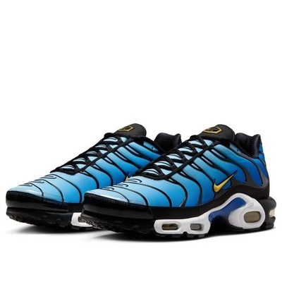 Men's Size 10 Nike Air Max Plus Black Chamois Sky Blue DX0755-001 ((No lid))