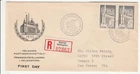 Finland 'Registered FDC' Scott # 326 (2) To: U.S.A. "Helsinki 30-3-1955"