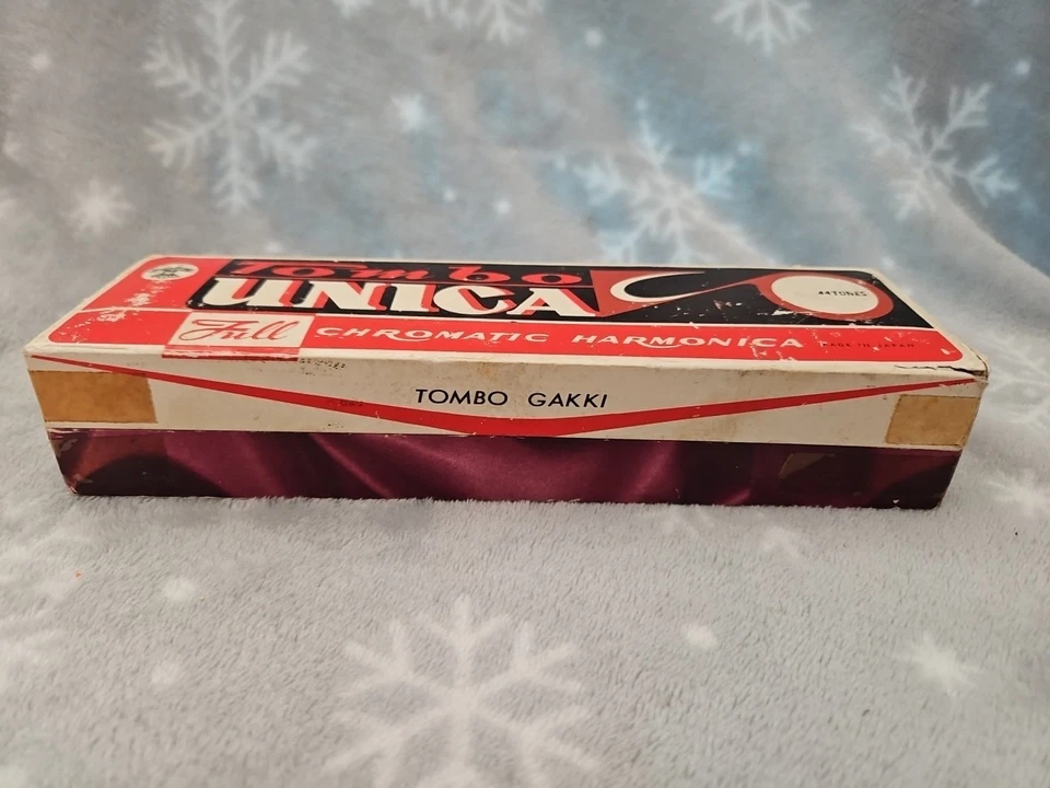 TOMBO Full Chromatic Harmonica 22 Holes Sliding Type 44 Tone No. 1244 Unica - Image 2 of 4