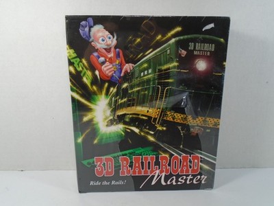 ABRACADATA--3D RAILROAD MASTER WINDOWS 95 / 98 CD ROM GAME (NEW)