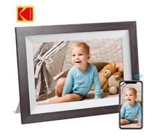 Kodak 1012w 10-inch Solid Wood WIFI Digital Picture Frame with 32GB Storage,