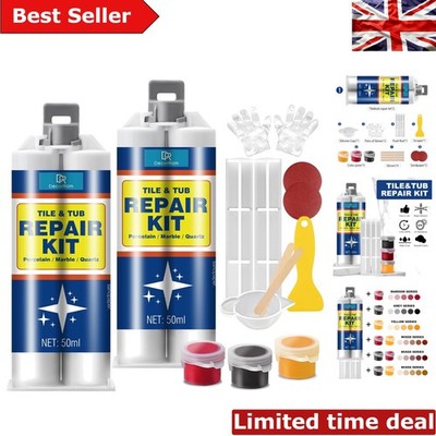 Ultimate Multi-Surface Repair Kit: Schnelltrocknend für Fliesen, Bäder & Waschbecken 100ml