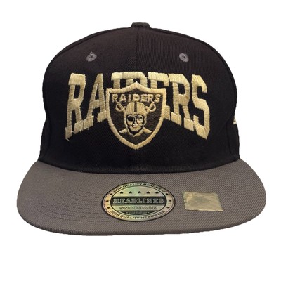 Headlines Las Vegas Oakland Raiders Snapback Hat Cap Adult One Size NFL Black