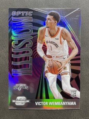 2023-24 Contenders Optic Illusion SILVER Victor Wembanyama (RC) Rookie Spurs