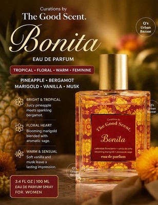 THE GOOD SCENT BONITA EAU DE PARFUM 3.4 OZ PINEAPPLE VANILLA BERGAMOT NWOB