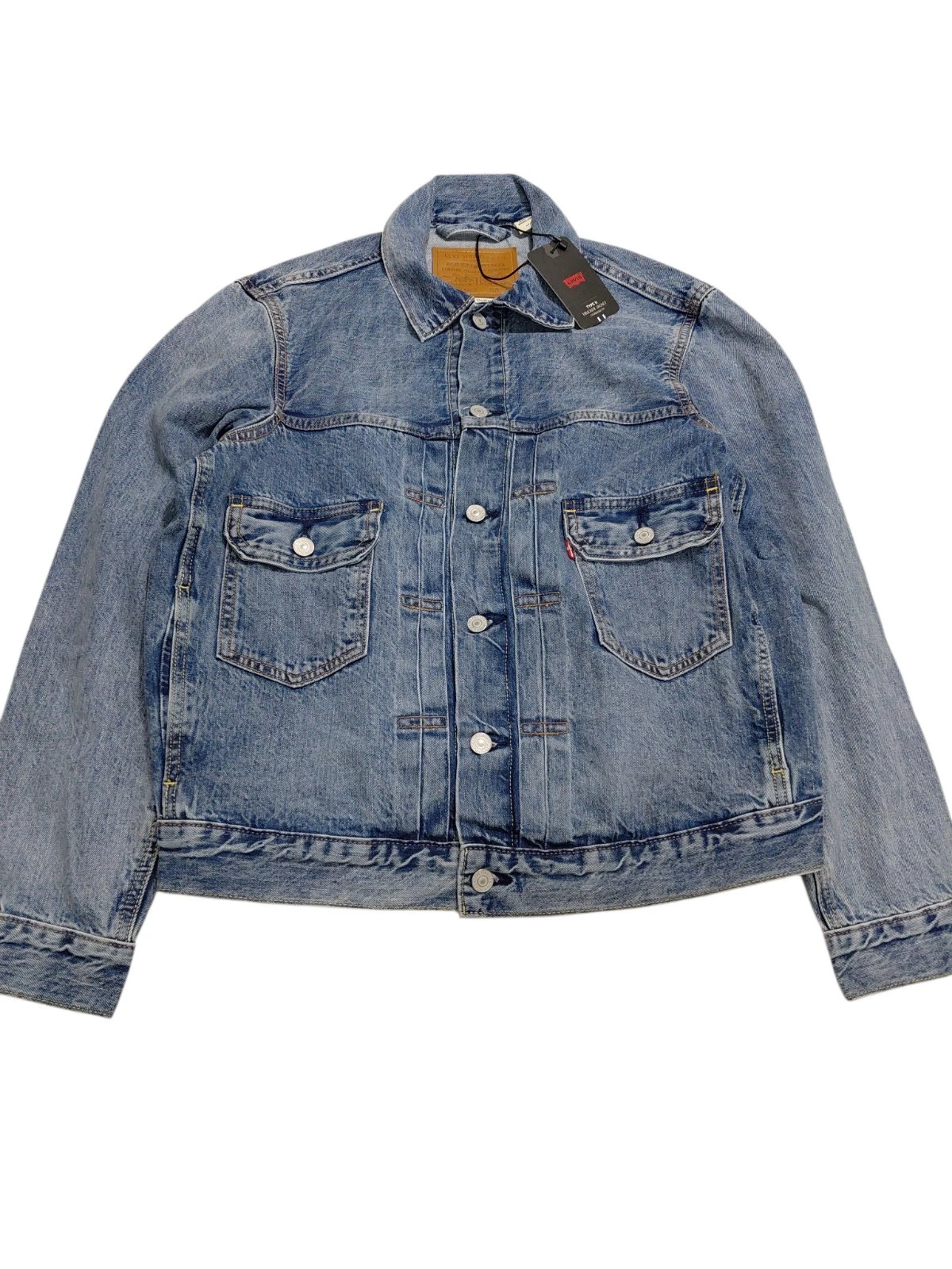 Levi's Men Size L Premium Type II Two 2 Selvedge Denim Trucker Jacket Indigo
Opens in a new window o