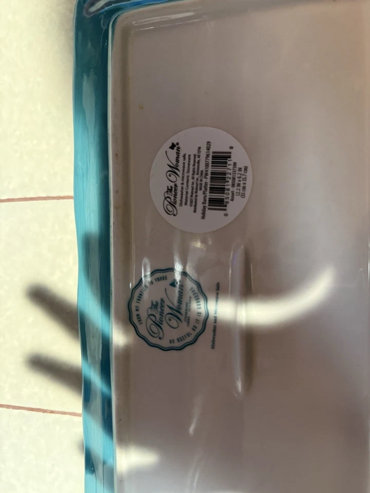 Bandeja para servir granja de gres de Navidad Pioneer Woman PW4100779614029 Foto 4 de 4