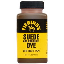 Suede Dye for Shoes, Furniture Leather - 4 oz Tan Color with Dauber