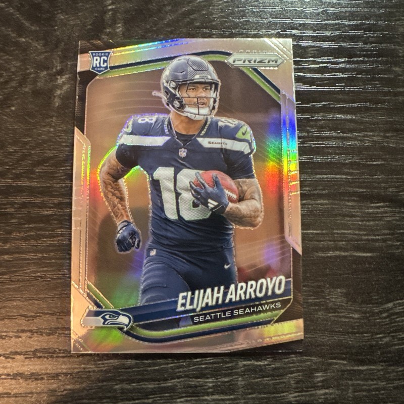 2025 Panini Prizm #309 Elijah Arroyo (RC) Silver Prizm Seattle Seahawks