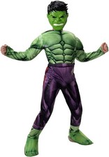Marvel Boys Deluxe Costume Incredible Hulk Child Bruce Banner Kids Halloween L