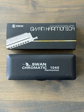 Swan Chromatic Harmonica SW-1040 10 Holes 40 Tones of C Hard Carry Case