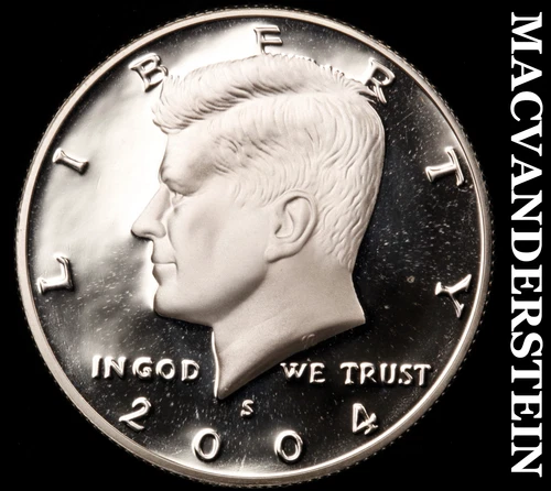 2004-S Silver Kennedy Half Dollar-Choice Gem Proof No Reserve #i2939