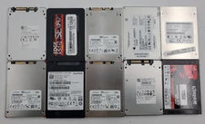 MIX LOT OF 10  ||  120/128GB MIX BRAND INTERNAL SSD SOLID STATE DRIVE (SSD142)
