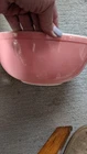 VINTAGE PYREX 4 QUART MIXING BOWL--PINK
