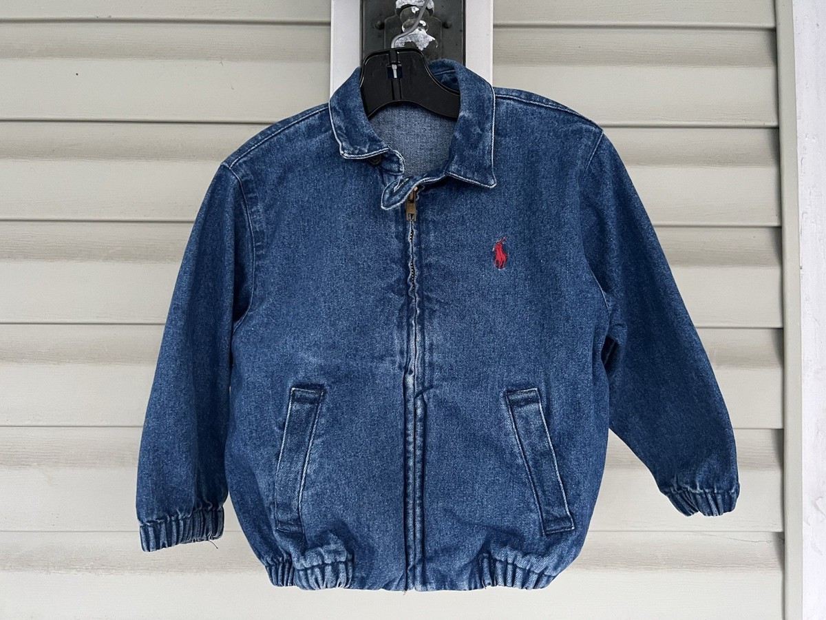 ジャケット・アウター 90s Polo Ralph Lauren G-1 Denim Flight Vtg 80/90s Polo Ralph Lauren Denim Harrington Jacket Bomber