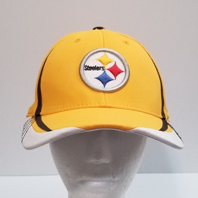 Yellow Reebok NFL Pittsburgh Steelers Baseball Cap Hat L/XL Super Bowl