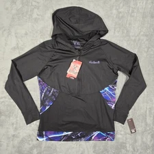 Huntworth Ladies XL Lifestyle Hoodie New Camo Black 1/4 Zip