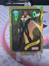 2025 Topps Chrome Marvel Vision Yellow Lava Refractor #139