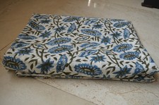 7 Yard Hand Block 100 Cotton Floral Fabric NO TARRIF CHARGES 100 ZK-103