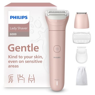 Cordless Electric Shaver Series 6000 Wet Dry 3 Blade Philips BRL137/00 Lady Legs