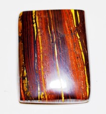85 Ct 7X25X35 mm Ferro Rosso Fuoco Naturale Occhio di Tigre Rettango Cabochon Gemme PY-495