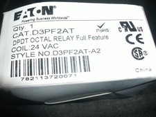 EATON D3PF2AT DPDT OCTAL RELAY 24VAC COIL - 5 AVAILABLE