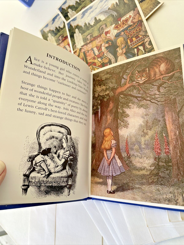 Alice in Wonderland Story Book Classics and 10 Note Cards with Envelopes Rare - Picture 17 of 23