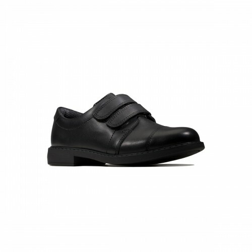 Clarks Boys School Shoes Black Leather Kids Scala Skye Smart Shoes in Size 10F - Picture 10 of 10