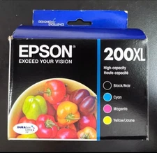 Epson T200XL Black/Cyan/Magenta/Yellow High Yield Ink Cartridge 2026