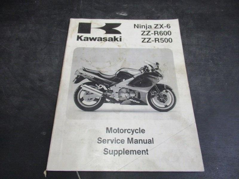 1997 Kawasaki Ninja ZX-6 ZZ-R600/500 Motorcycle Service Manual P/N