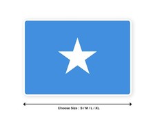 Sticker flag SOMALIA Somali 3,9    S -11    XL decal white border