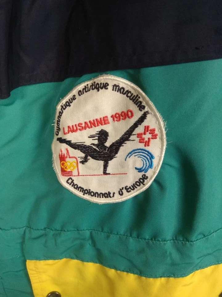 Chaqueta Adidas Rara De Colección Lausana 1990 Campeones Olímpicos de Europa Para Hombre L ig93 Foto 4 de 4