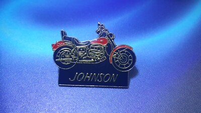 Johnson Motorrad Pin Gold ECHT Vintage