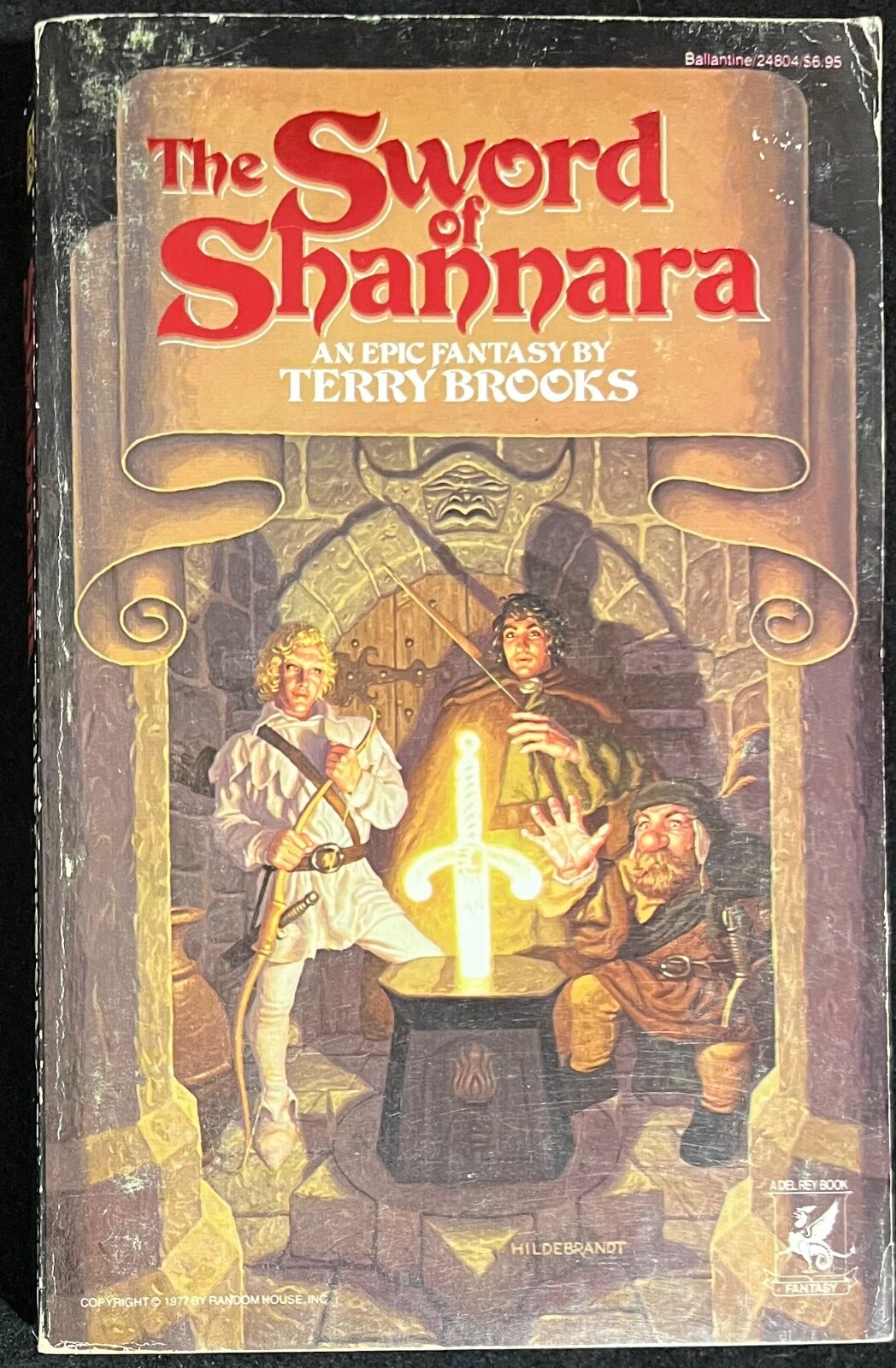 Sword of Shannara SIGNED by Terry Brooks 1977 Large TPB 1st Edition with Poster