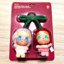 POP MART CRYBABY Crying For Love Plush Pendant Love You Cherry Much Keychain JP