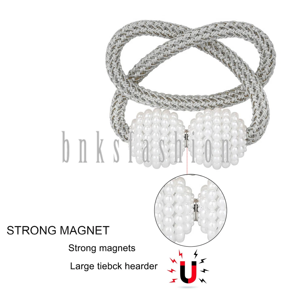 6 piezas clips magnéticos para cortinas de bola para cortinas de ventana soporte decoración Foto 2 de 4