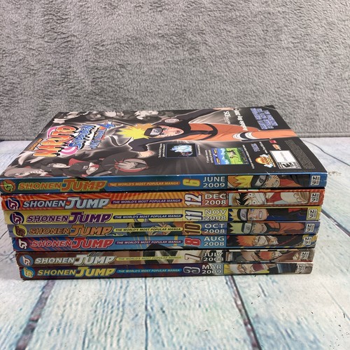 2008-09 Shonen Jump Magazines Lot of 7 Issues Anime Manga Yugioh Naruto NO CARDS