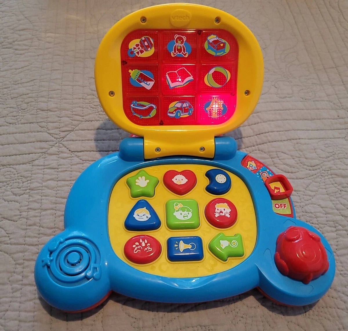  VTech Baby's Learning Laptop, Blue : Toys & Games