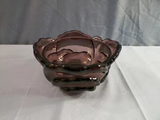 Fenton Purple Glass Cabbage Covered Candy Dish BOTTOM ONLY NO LID