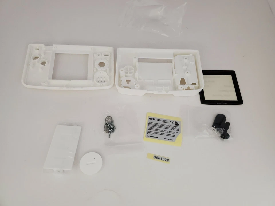 NUEVO Estuche Carcasa Completa Blanco para Neo Geo Pocket Color con Pantalla de Vidrio #3F Foto 4 de 4