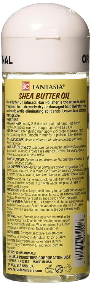 ACEITE DE MANTECA DE KARITÉ FANTASIA IC 6 OZ Foto 2 de 3