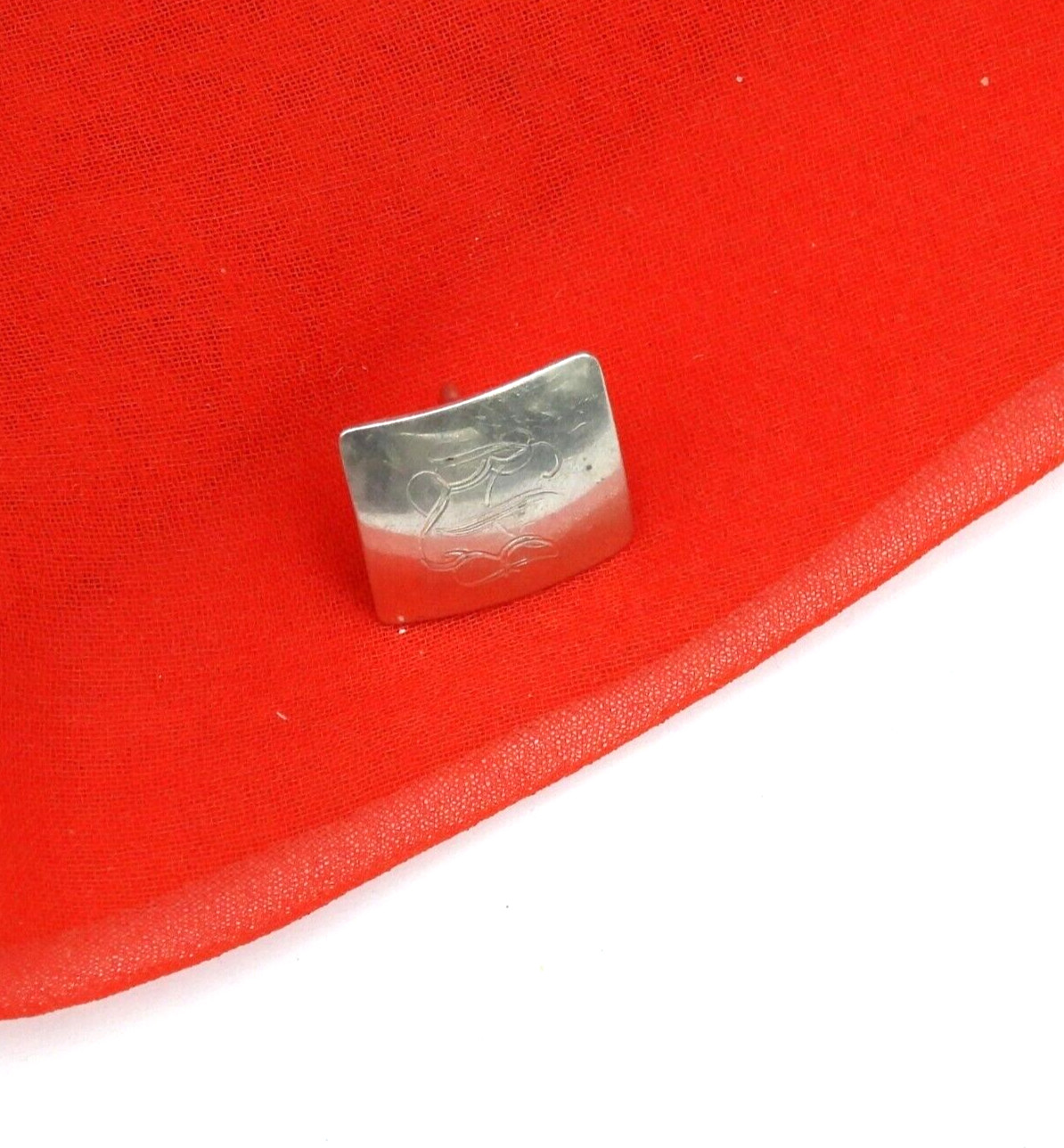 James Avery Single Square Stud Earring Solid 925 … - image 1