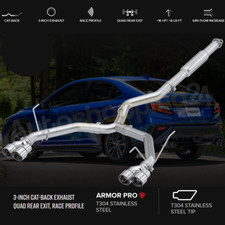 Mbrp S4808304 3 Catback Exhaust For 2022-2024 Subaru Wrx 2.4l Mbrp S4808304 3 Catback Exhaust For 2022-2024 Subaru Wrx 2.4l