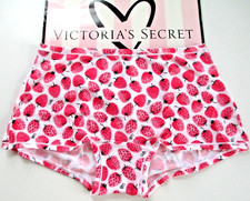 VICTORIA'S SECRET PINK Cotton Boyshort Panty VS Strawberry S M L XL Shortie NWT