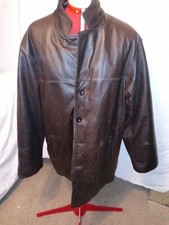 Vintage Avenue Leather Jacket Ex-Large Brown VTG 1987 Style Coat 