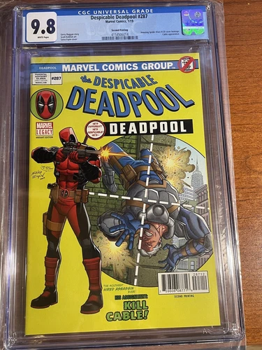 Despicable Deadpool 287 2nd print CGC 9.8 Amazing Spider-Man 129 Homage
