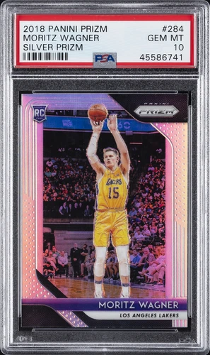 2018 PANINI PRIZM SILVER PRIZM #284 MORITZ WAGNER PSA 10